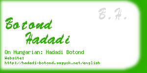 botond hadadi business card